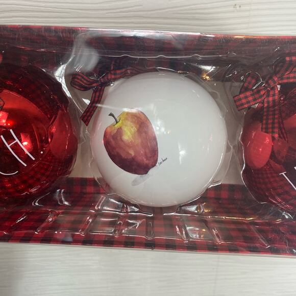 Rae Dunn Teacher Christmas Ornaments Set of 3 - Picture 3 of 7